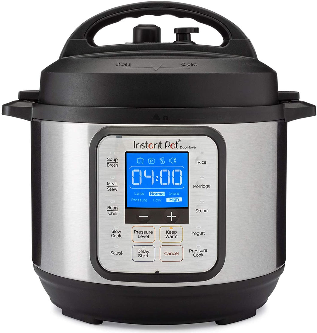 Instant Pot Duo Nova 7-in-1 Electric Pressure Cooker, Slow Cooker, Rice Cooker, Steamer, Saute, Yogurt Maker, 3 Quart, 14 One-Touch Programs, Best For Beginners